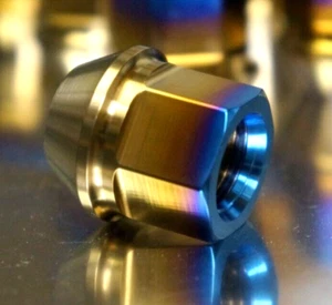ZAKGEAR Écrou de roue à crampons titane 12x1,5 17mm 60 glands ouvert 20x - Photo 1/8