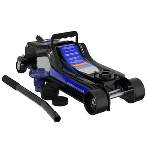 HAGO® Hydraulischer Wagenheber 2,5T Rangierwagenheber Gummiauflage 360° Rollen  - Bild 1 von 10
