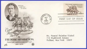 USA5 #1934 ADDR PCS ARTCRAFT FDC Frederic Remington - Bild 1 von 1