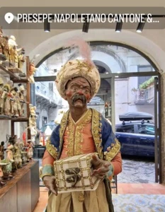 Presepe Napoletano Orientale Giannizzero KRIPPEN,CRECHE,BELEN,PASTORI - Picture 1 of 3