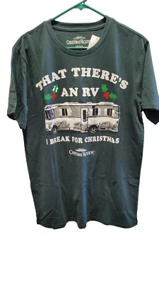 Men's National Lampoon's Christmas Vacation That There's an RV Green T Shirt L - Image 1 of 2