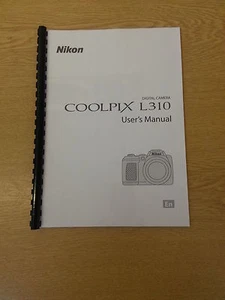 NIKON COOLPIX L310 CAMERA PRINTED USER INSTRUCTION MANUAL 164 PAGES A5 FREE POST - Picture 1 of 1