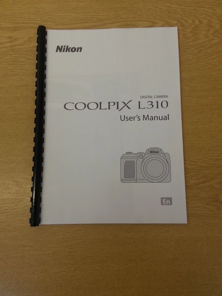 NIKON COOLPIX L310 CAMERA PRINTED USER INSTRUCTION MANUAL 164 PAGES A5 FREE POST - Image 1 of 1