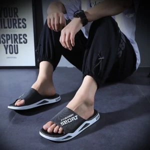Anti-slip Sport Slippers Soft Sole Casual Sandals for Home Indoor - Picture 1 of 15