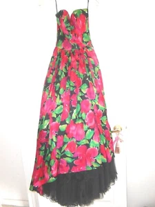 SANDER WITLIN--GORGEOUS FORMAL MULTICOLORED GOWN---SIZE 8 - Picture 1 of 2