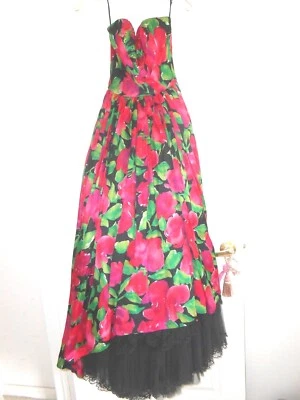 SANDER WITLIN--GORGEOUS FORMAL MULTICOLORED GOWN---SIZE 8 - Image 1 of 2