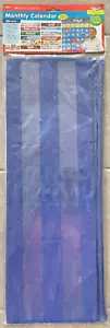 Scholastic Blue Classroom Monthly Calendar Pocket Chart 60 Pieces TEACHER - Picture 1 of 3