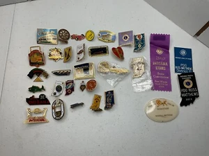 29 Lions Club Int Pin Lot State Of Indiana, Convention Pinback Lapel Pin - Picture 1 of 6