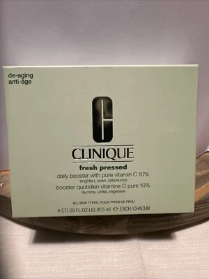 Clinique Fresh Pressed Daily Booster With Pure Vitamin C 10% - Set Of 4 Boosters - Image 1 of 4