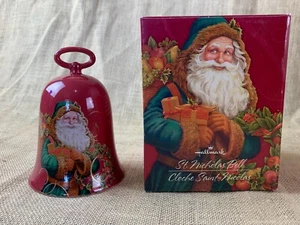 Hallmark St.Nicholas Bell Cloche Father Christmas Collectible Bell 2004 RED - Picture 1 of 2