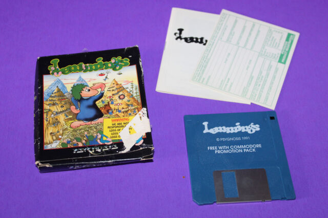 OH NO! MORE LEMMINGS - COMMODORE AMIGA BOXED GAME - 1991 PSYGNOSIS