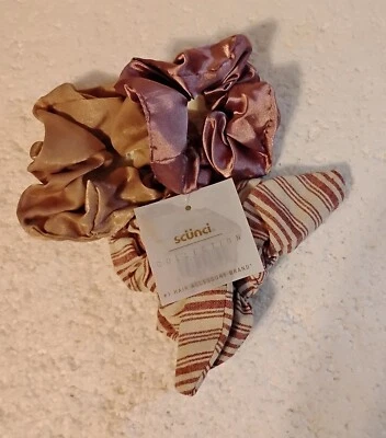 Paquete de 3 accesorios para el cabello Scunci Scrunchies nuevos Foto 1 de 4