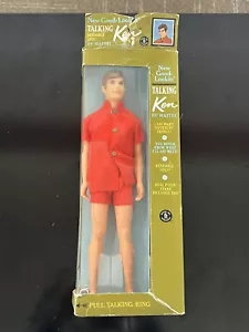 Vintage 1968 - Talking Ken - New Good Lookin' #1111 Mattel - Originalverpackt - Bild 1 von 14