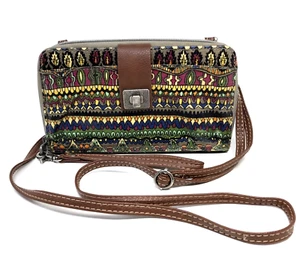 Sakroots Artist Circle Crossbody Purse Phone Wallet Zip Around Removable Strap - Picture 1 of 13