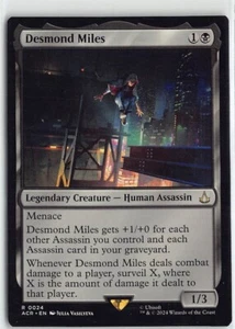 MTG Universes Beyond: Assassin's Creed - Desmond Miles Non Foil Rare #24 - Picture 1 of 2