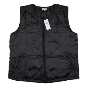 NWT Socialite Women’s Full Zip Vest Quilted Lightweight Size L/XL Black - Picture 1 of 8