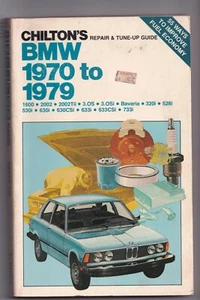 Libro de bolsillo Chilton BMW Repair Tune-Up 1970 - 1979 #6844 1980 - Imagen 1 de 6
