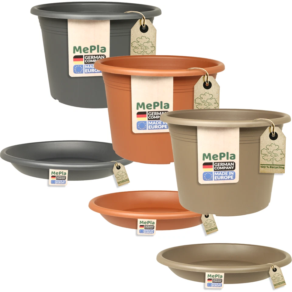 Pflanzkübel Cylindro oder Untersetzer - viele Größen - anthrazit, terra, taupe - Bild 1 von 1