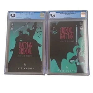 DC Comics 1993 Batman/Grendel: Devil's Riddle #1 + Máscara #2 Juego clasificado CGC - Imagen 1 de 8