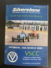 Programme Race Silverstone 25 March 2000 VSCC GP Itala  Trophy Riley A5