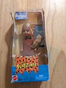 MUÑECA BARNY RUBBLE THE FLINTSTONES BARBIE VINTAGE 2003 EN CAJA - Imagen 1 de 6