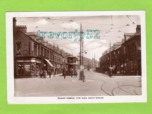 Meldon Terrace Tyne Dock South Shields Tram Shop RP pc used 1933 Ref C318 - Bild 1 von 1