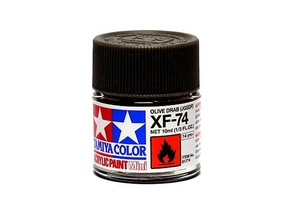 Pintura acrílica color modelo TAMIYA XF-74 Olive Drab (JGSDF) red 10 ml 81774 - Imagen 1 de 1