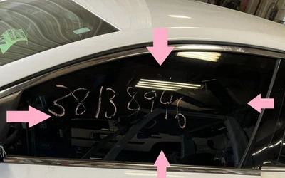 15-17 CHRYSLER 200 DRIVERS LEFT DOOR TEMPERED CLEAR GLASS WINDOW - Image 1 of 4