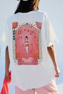 NWT Free People FP Movement Inspire BF Zodiac Tee Aires Size: XS - Picture 1 of 11