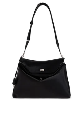 Bolsa de ombro BALENCIAGA Rodeo Messenger média preta nova e autêntica - Imagem 1 de 4