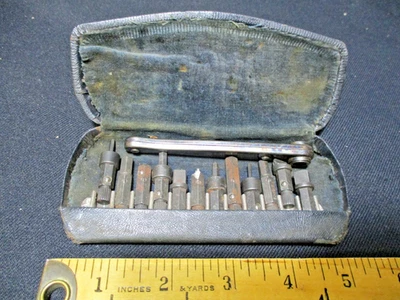 Vintage J.W. Chapman Ratcheting Bit Driver Set USA Hand Tool CM-13 - Image 1 of 4
