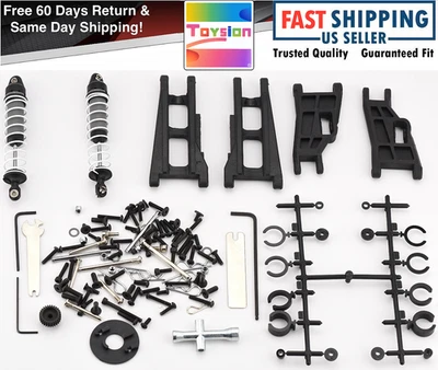 Fits Traxxas Rustler 2WD Stampede Suspension A-Arms, Rear Shocks, Screws Tools - Image 1 of 4