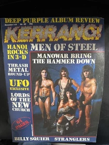 Manowar - Vintage Kerrang Magazine Man Of Steel Hanoi Rocks Nov 1-14 1984 No.80 - Bild 1 von 4