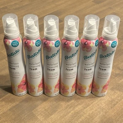 6 Batiste WATERLESS CLEANSING Foam Cleanse & Smooth Hibiscus Root 3.6 oz ea NEW - Image 1 of 2