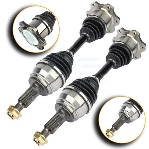 2x Front CV Axle For 1999-06 GMC Sierra Chevy Silverado 1500 5.3L V8 4-Door 4WD - Picture 1 of 6