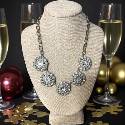 J. Collar CREW tono dorado cristal transparente JC401 Foto 1 de 4