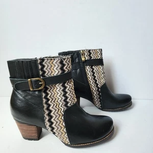 Elite by Corkys Marta Booties Damen Gr. 6 schwarz Lederdruck Textil Stiefelette - Bild 1 von 13