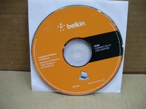 Belkin N150 Wireless Adapter CD Installation Software, Windows XP, Vista, 7 & 8 - Picture 1 of 3