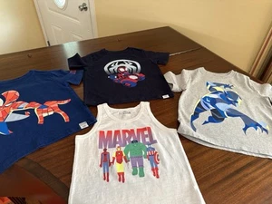 4 GAP Kids MARVEL Avengers  T-Shirt Tops. Size 4 years.   - Picture 1 of 9