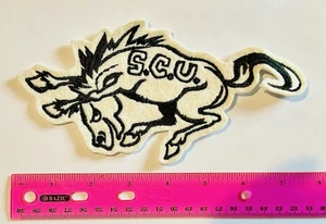 Vintage Santa Clara University Broncos Bucky Letterman Jacket Felt Patch - Picture 1 of 2