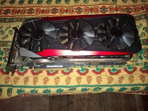 ASUS STRIX GTX 980 Ti DirectCU III 6GB DDR5 VRAM Graphics Card for PC Desktop - Picture 1 of 4