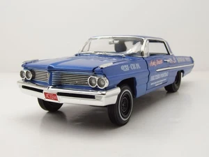 Pontiac Catalina HT Legends 1962 Blu Modellino Auto 1:18 Auto World - Foto 1 di 11