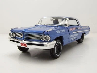 Pontiac Catalina HT Legends 1962 Blu Modellino Auto 1:18 Auto World - Immagine 1 di 4