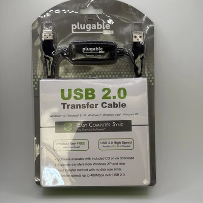 Plugable USB 2.0 Easy Transfer Cable USB-EASY-TRAN - Image 1 of 3