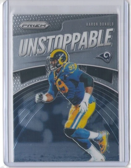 AARON DONALD 2019 Panini Prizm Unstoppable #UN-AD RAMS Pitt - Image 1 of 1