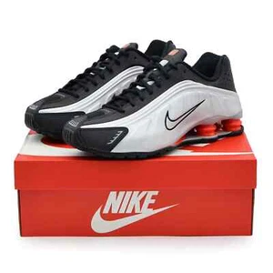 BV1111-008 Nike Shox R4 OG Black and Metallic Silver (Men's) - Picture 1 of 10