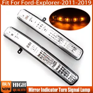 Par de conjuntos de indicadores LED de luz de giro de espejo retrovisor para Ford Explorer 2011~19 - Imagen 1 de 11