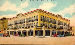 PHOENIX, ARIZONA - HOTEL LUHRS - VINTAGE LEINEN POSTKARTE - Bild 1 von 2