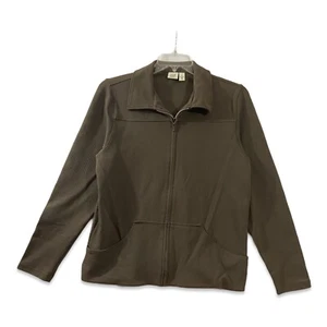 Gap Mens Long Sleeves Collared Comfort Brown Zip Lined Bomber Jacket Size XL - Picture 1 of 8