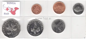 TONGA SET 2015 - 6 coins 2002 / 2011 ( 1, 2, 5, 10, 20, 50 SENITI ) UNC - Picture 1 of 5